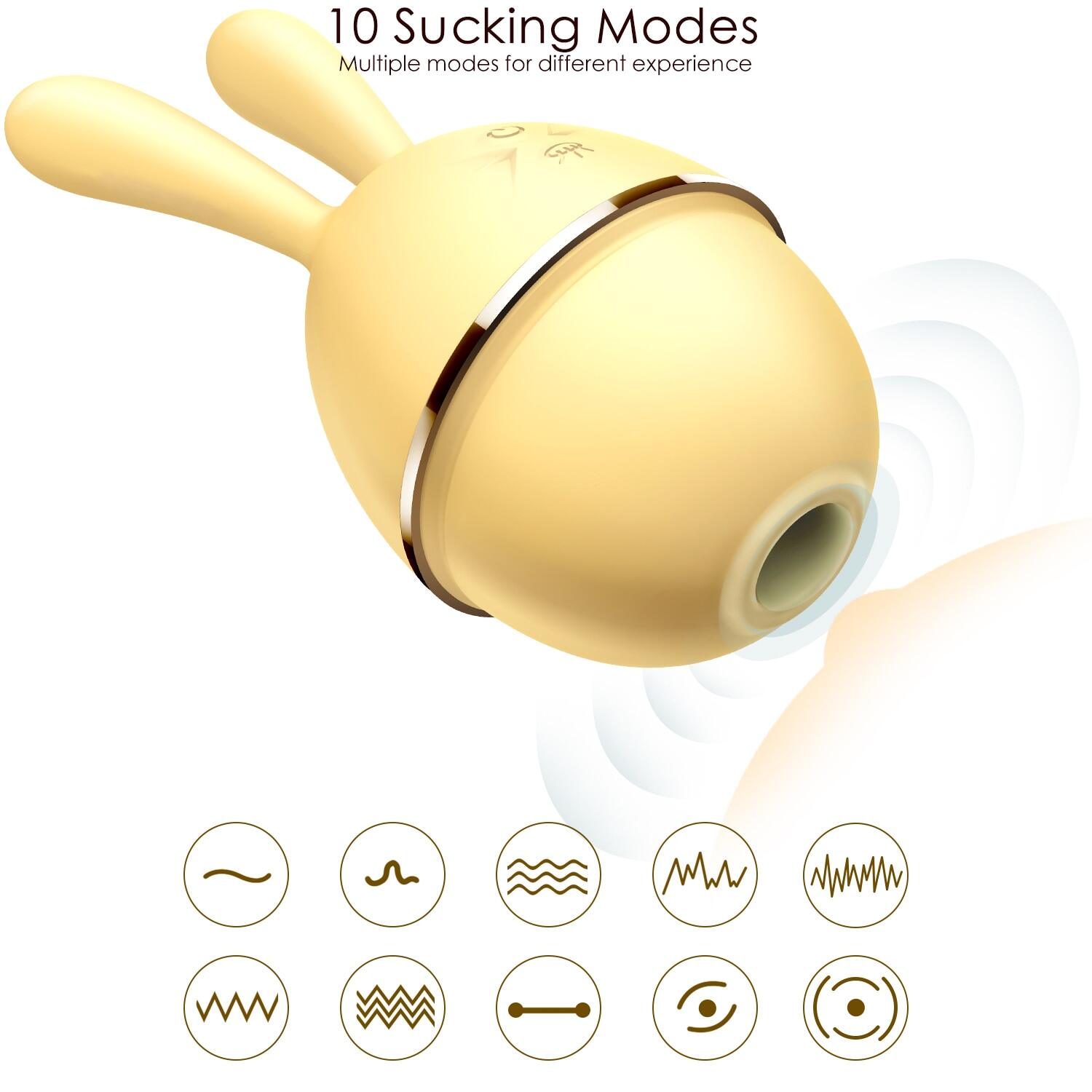 EROCOME 360°Sucking Vibrating Rabbit Vibrator For Women Weadultshop