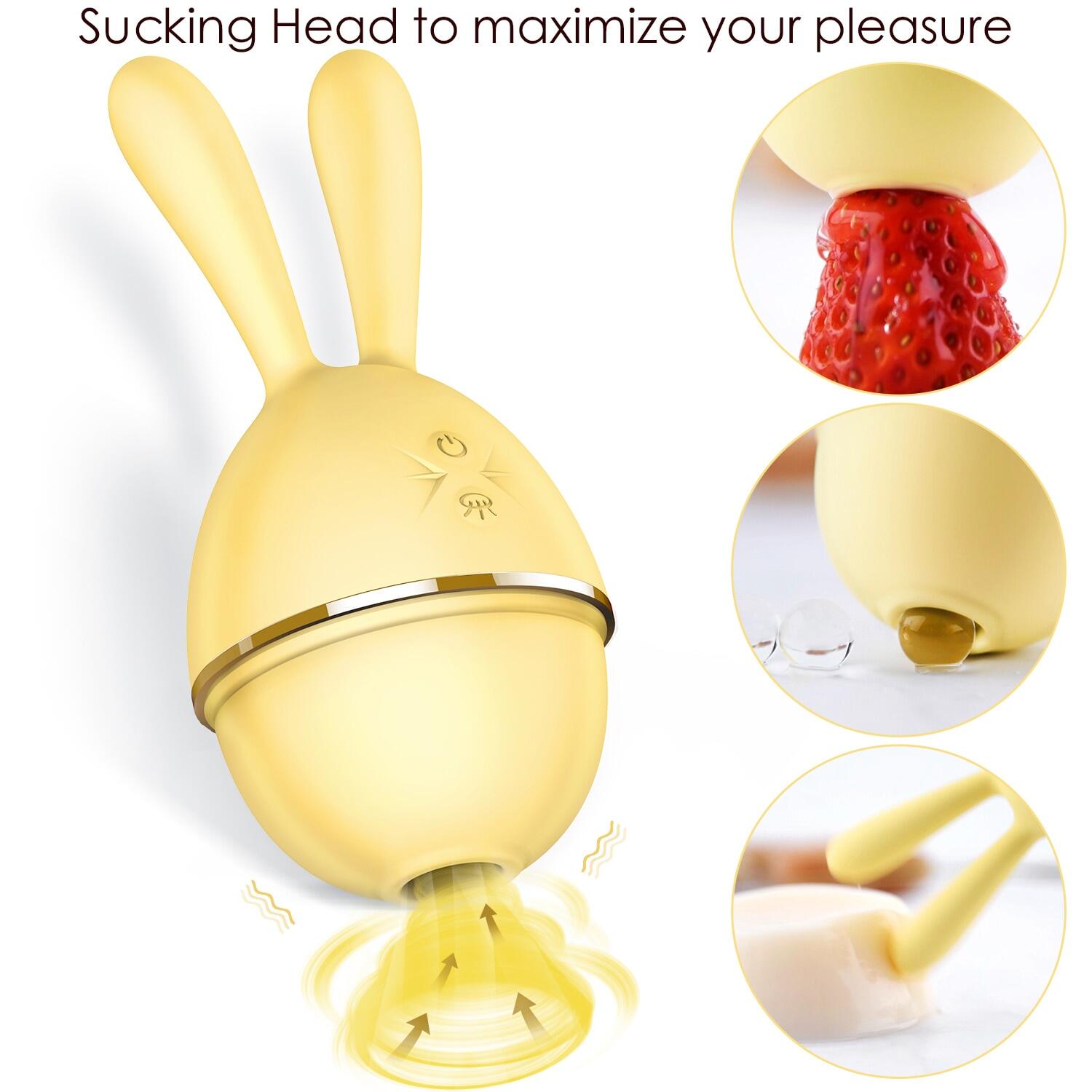 EROCOME 360°Sucking Vibrating Rabbit Vibrator For Women Weadultshop