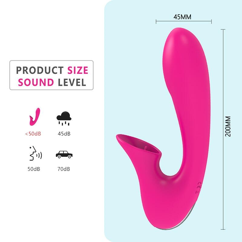 Tongue Licking Sucking Two Motors Vibrator For Women Weadultshop