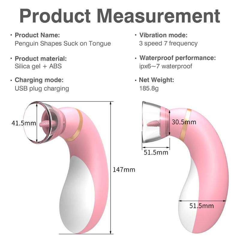 Tongue Licking Sucking Vibrator For G SPOT Vagina Breasts Weadultshop