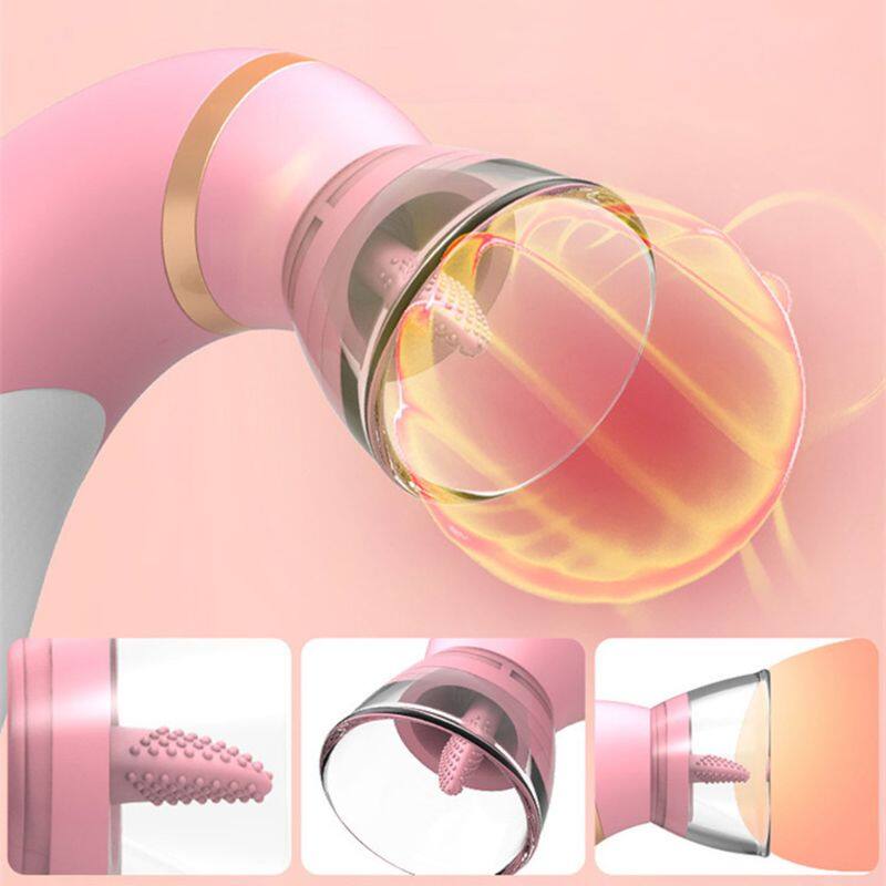 Tongue Licking Sucking Vibrator For G SPOT Vagina Breasts Weadultshop