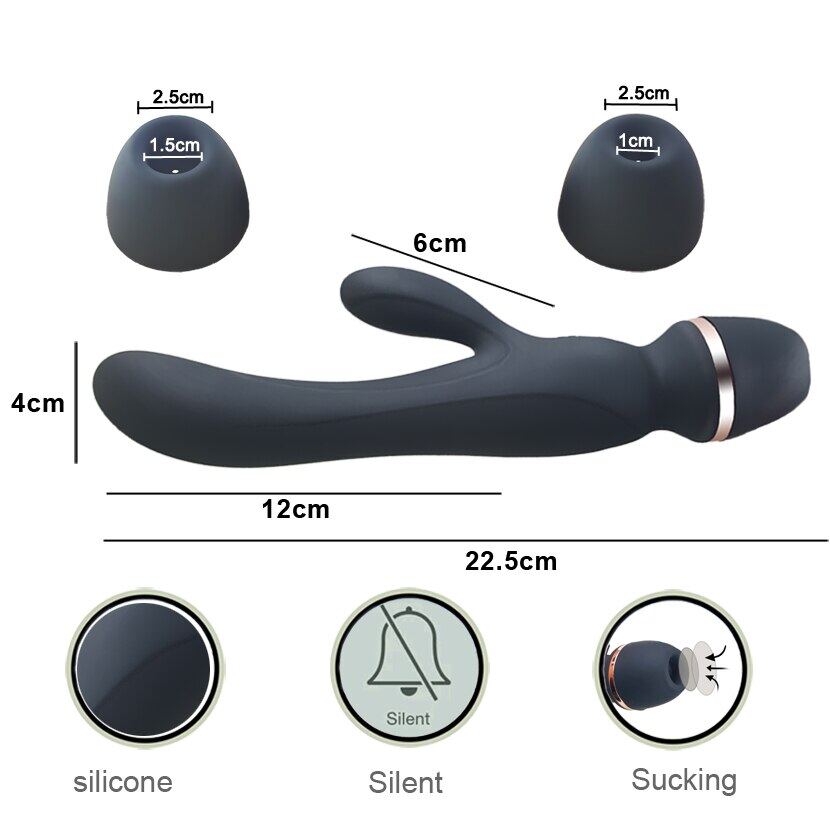 Double Motors Vagina Suking AV Wand For Breasts Massaging Weadultshop
