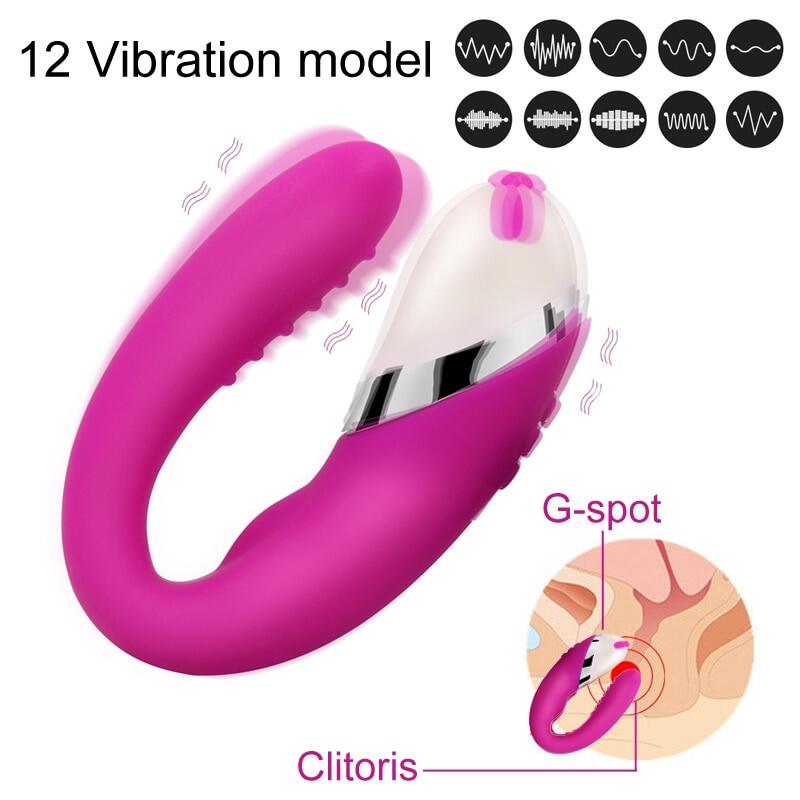 U Shape Double Motors Waterproof Wearable Vibrator Weadultshop