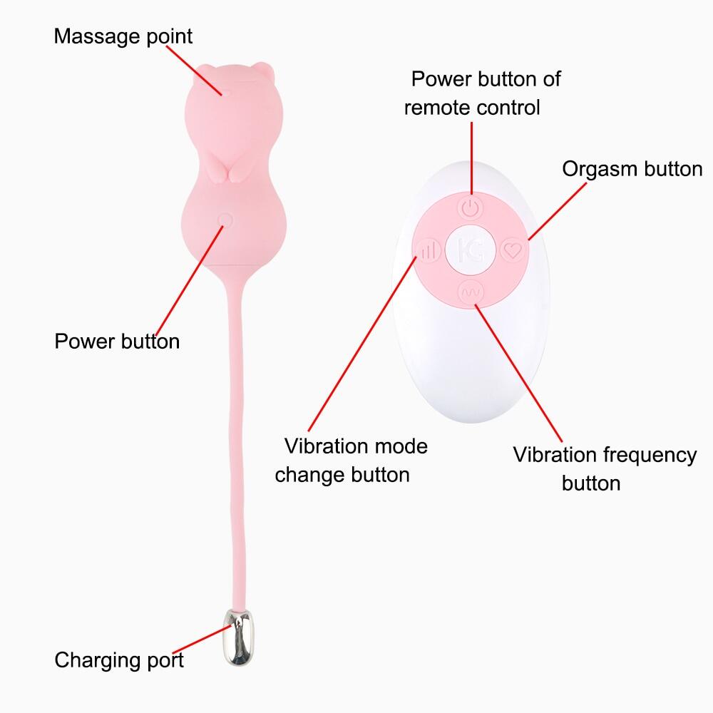 WOWYES KISS TOY Wireless Jump Egg Vibrating Ben Wa Balls Weadultshop