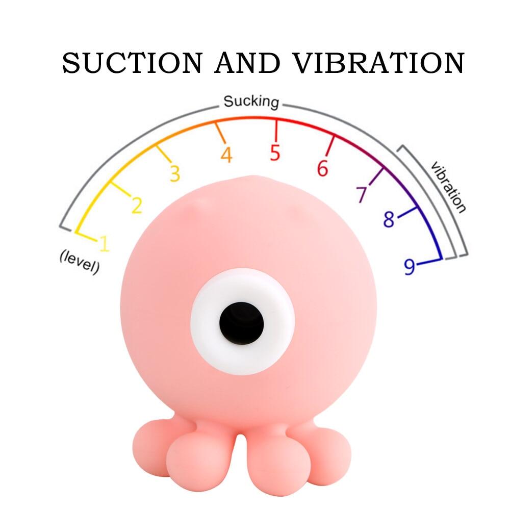 Small Octopus Sucking Vaginal Breast Charging Masturbation Vibrator Weadultshop