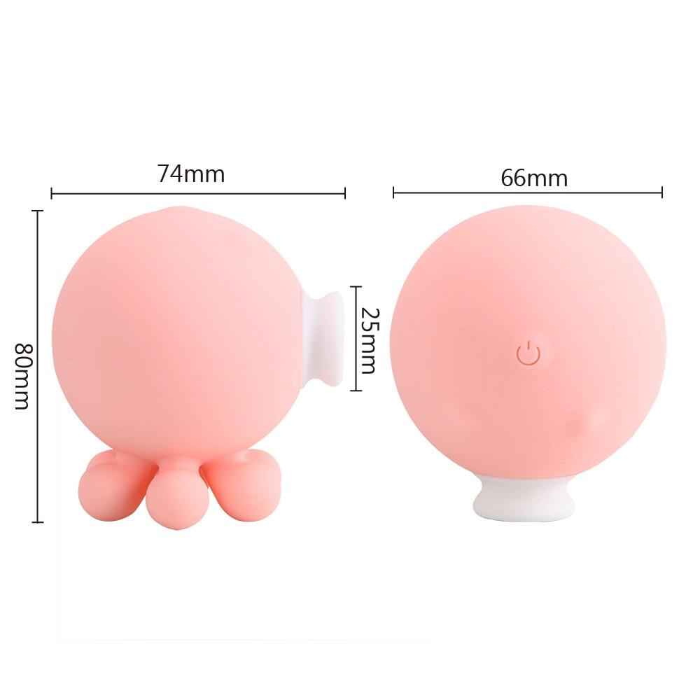 Small Octopus Sucking Vaginal Breast Charging Masturbation Vibrator Weadultshop