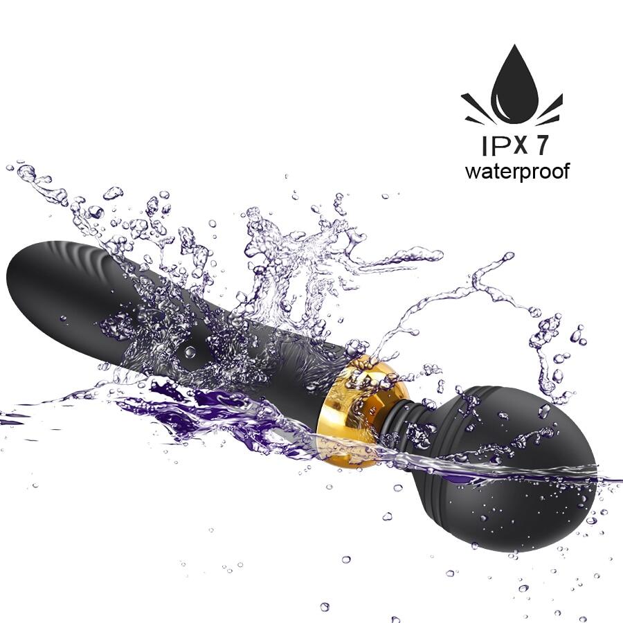 Double Head Magnetic Charging Strong Vibrator With Lighting Button Weadultshop