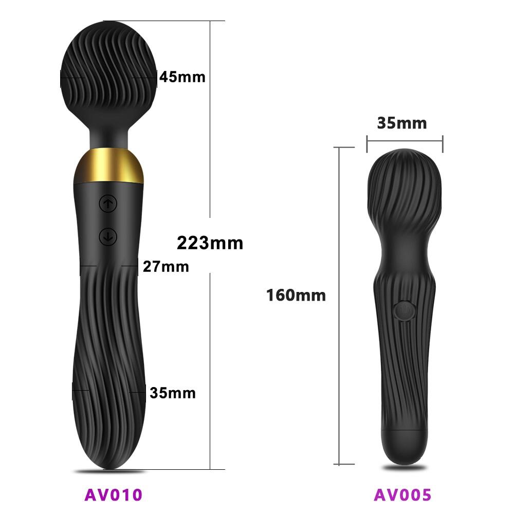 Double Head Magnetic Charging Wand Vibrator For Couples Weadultshop