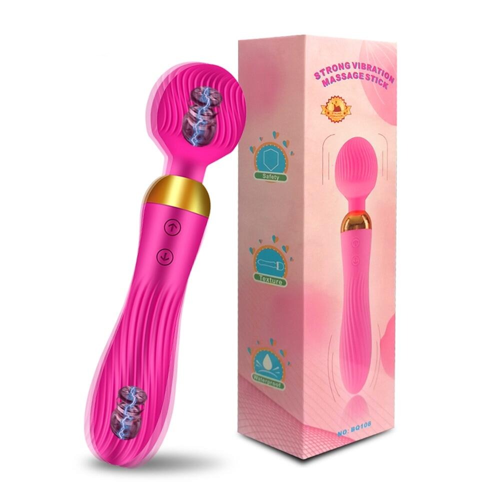 Double Head Magnetic Charging Wand Vibrator For Couples Weadultshop