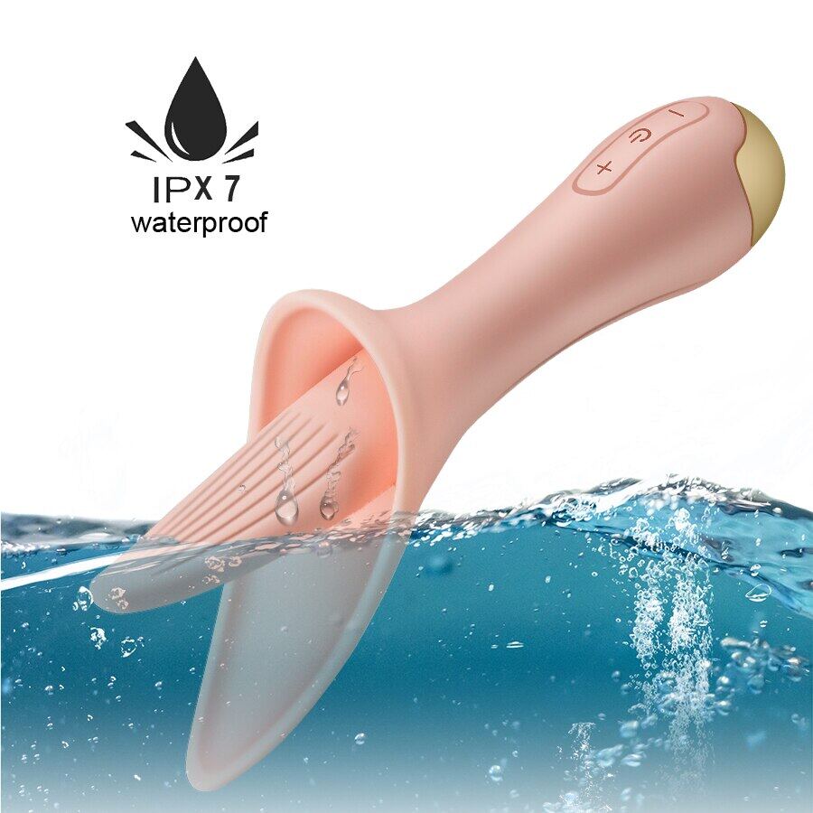 Silicone Tongue Vagina 10 Frequencies Licking Vibrator Weadultshop