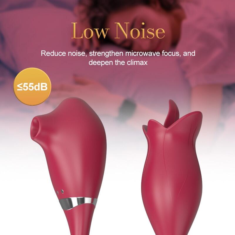 Clay Tongue Sucking Licking Double Head Massage Vibrator Weadultshop