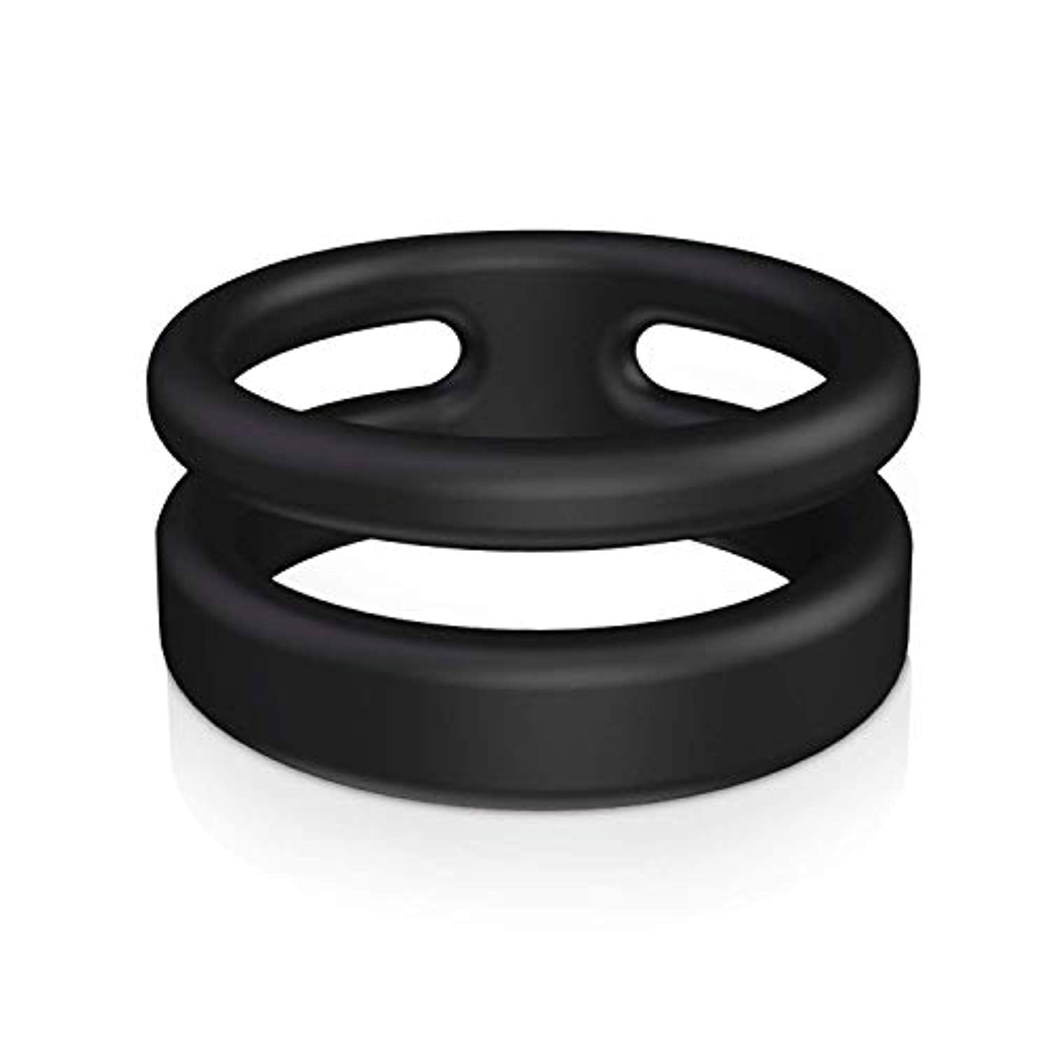 Dual Vibrating Penis Ring Silicone Vibrator Sex Toy For Men - Adult Toys