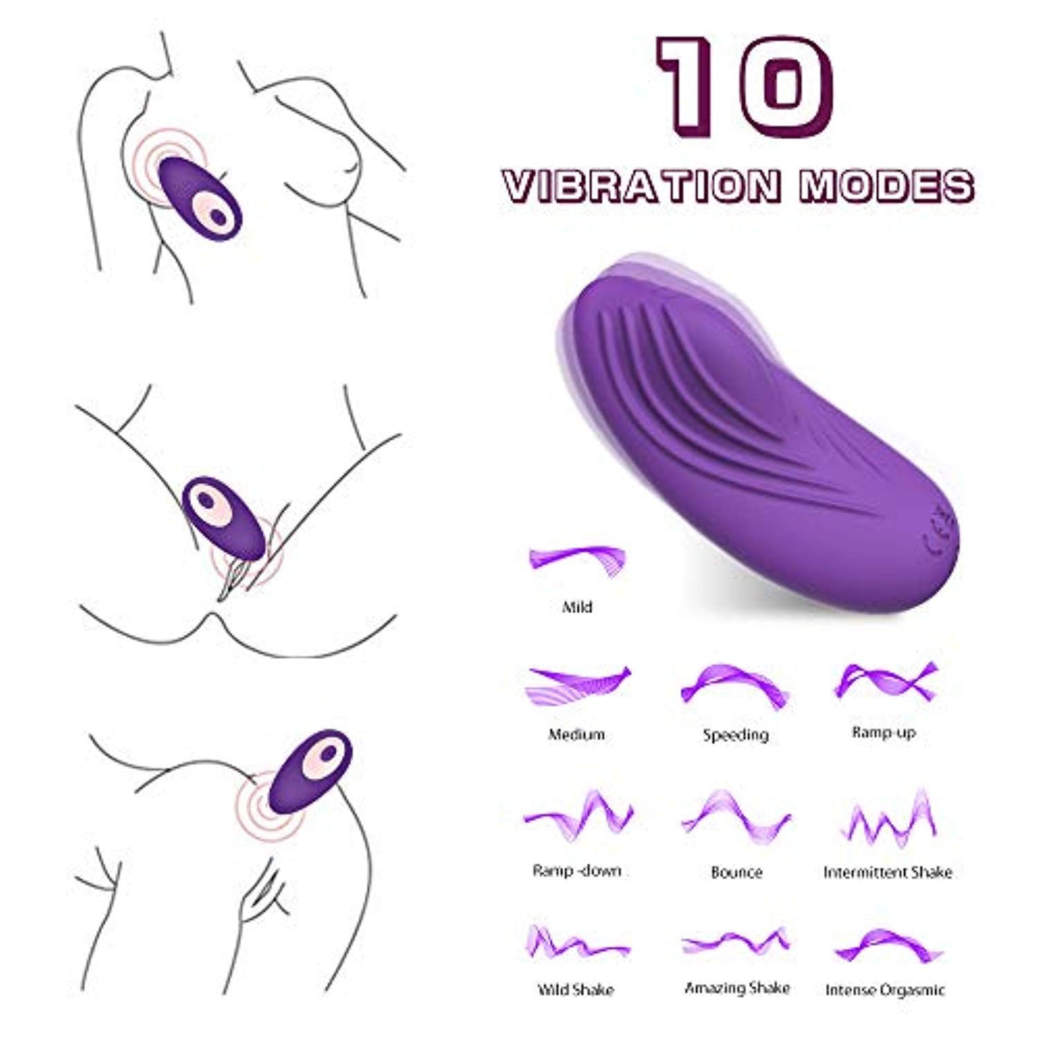Wearable Vibrator for Clitoris Stimulation - Adult Toys