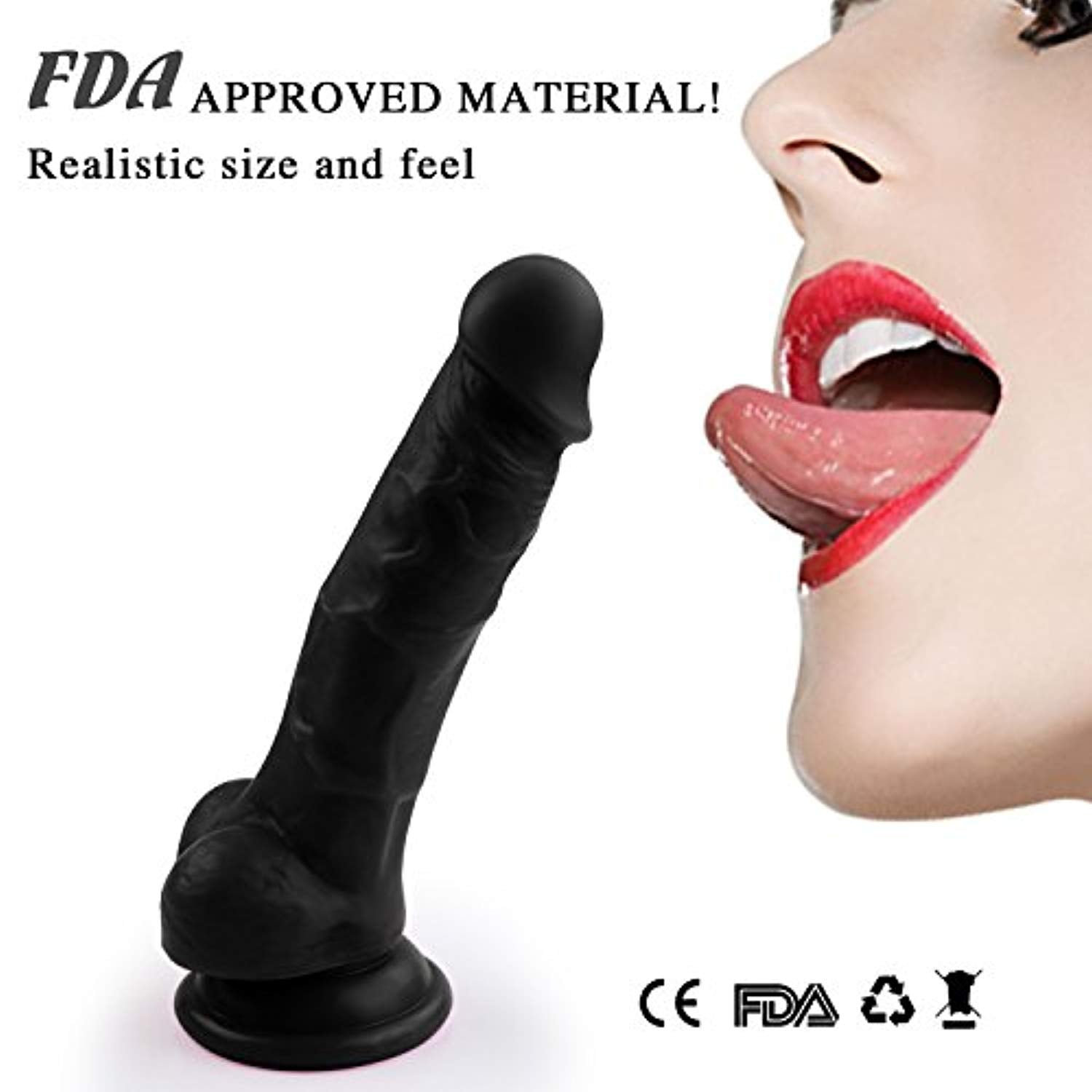Realistic Ultra-Soft Dildo Women Sex Toy Large Dildo - Adult Toys