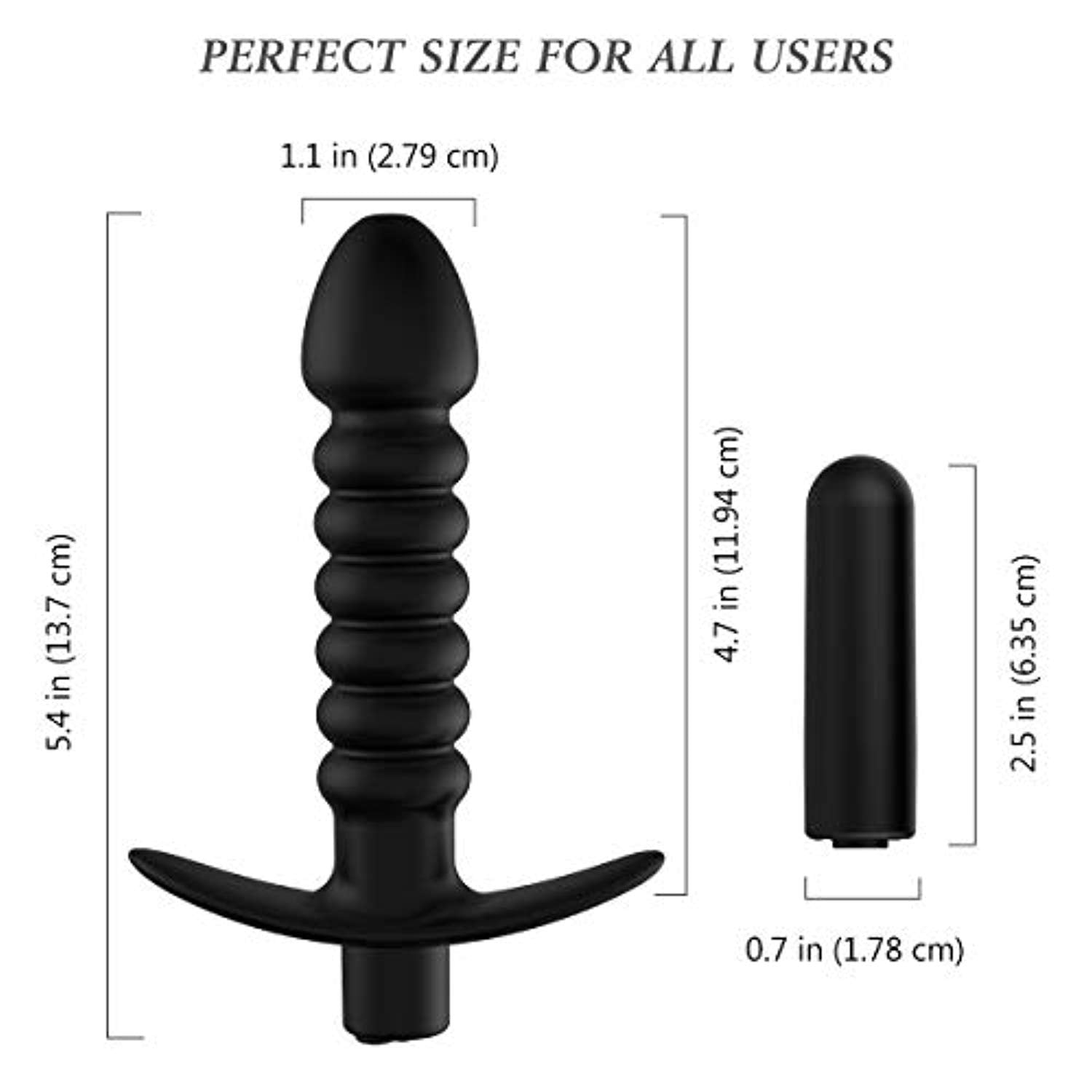 Anal Vibrator Stimulator Butt Plug Wand Massager - Adult Toys