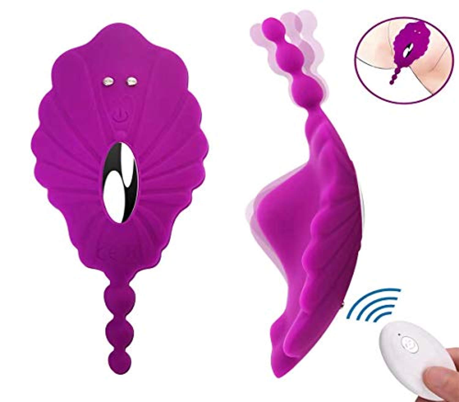 wearable clit vibrator Thong Panty Wearable Vibrator Clitoris Stimulator Butterfly Vibrator –  WeLovePlugs main image 1