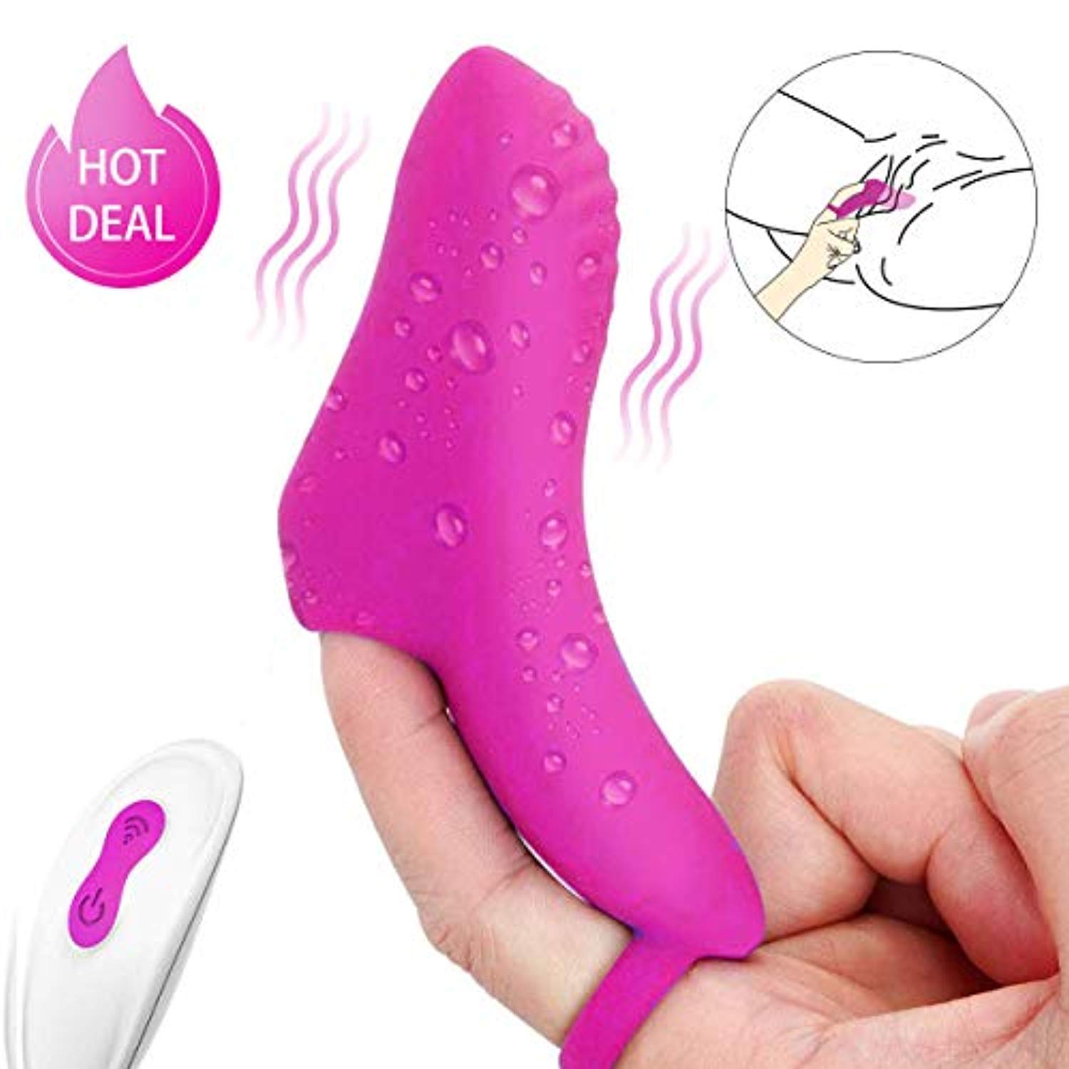 G Spot Finger Vibrator Clit Massager - Adult Toys