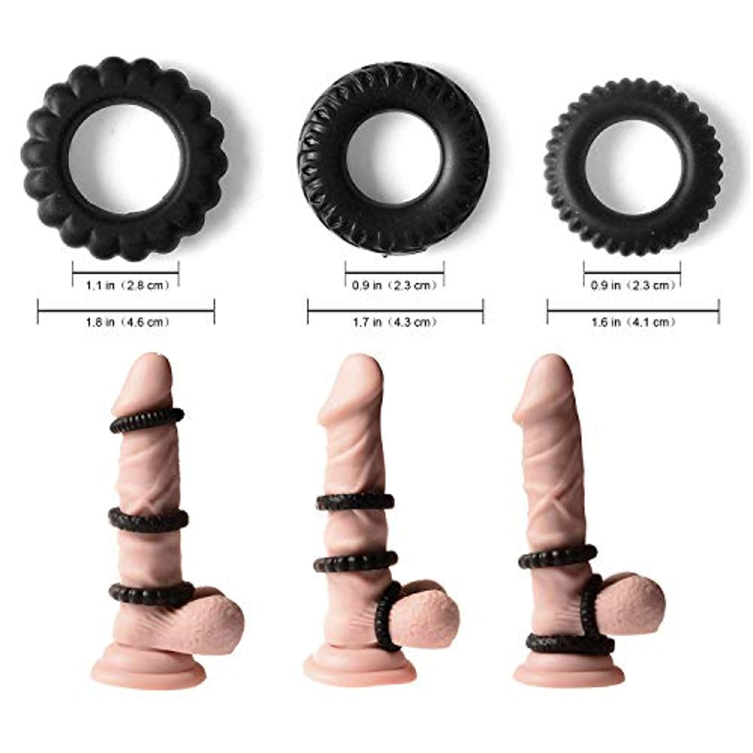 Penis Ring Adjustable Silicone Penis Glans Ring - Adult Toys