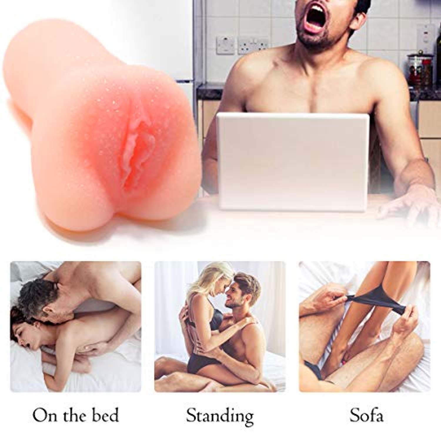 Pocket Pussy Built-in Stimulation Pearls - Adult Toys