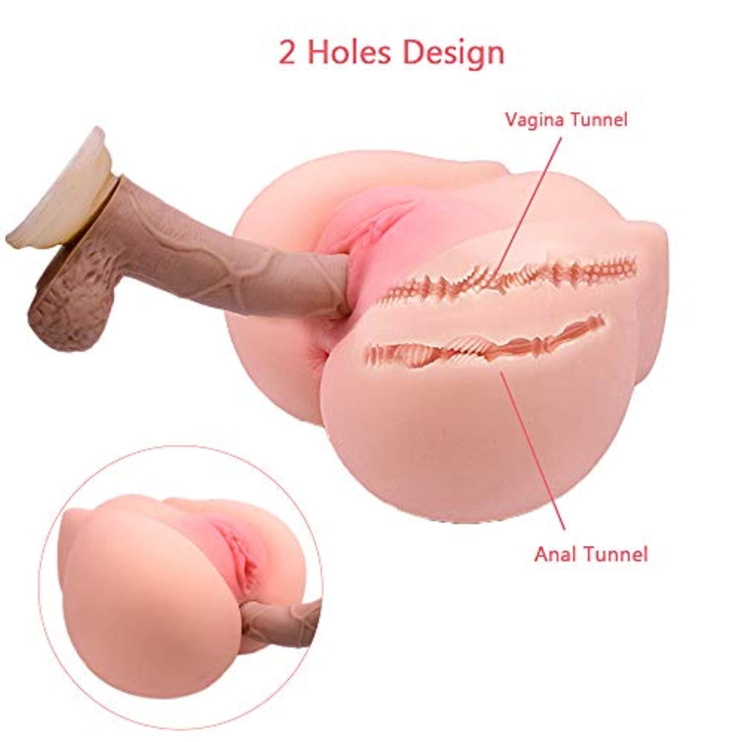 Sex Doll Pocket Pussy 3D Realistic Buff Anal - Adult Toys