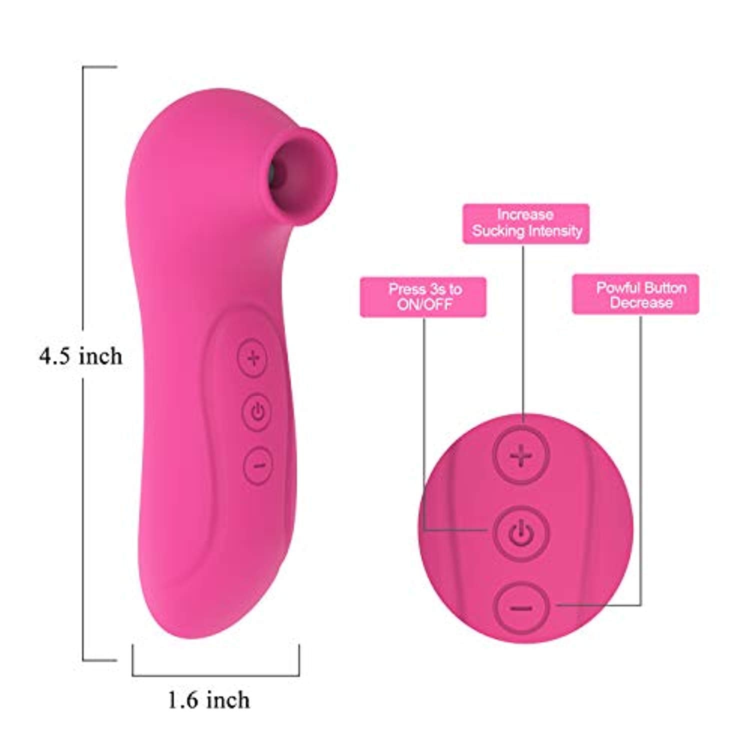 Clitoral Nipples Sucking Vibrator - Adult Toys