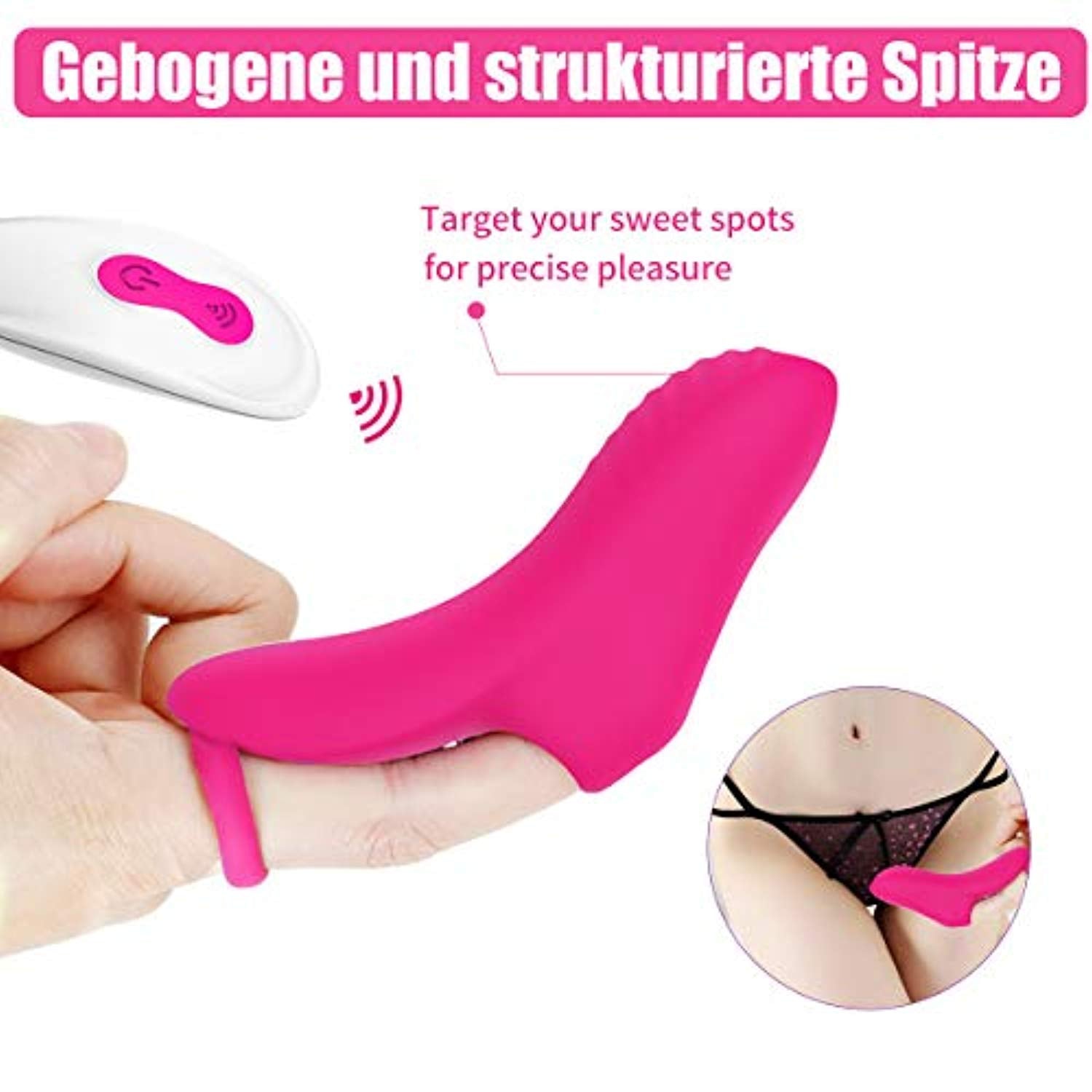 G Spot Finger Vibrator Clit Massager - Adult Toys