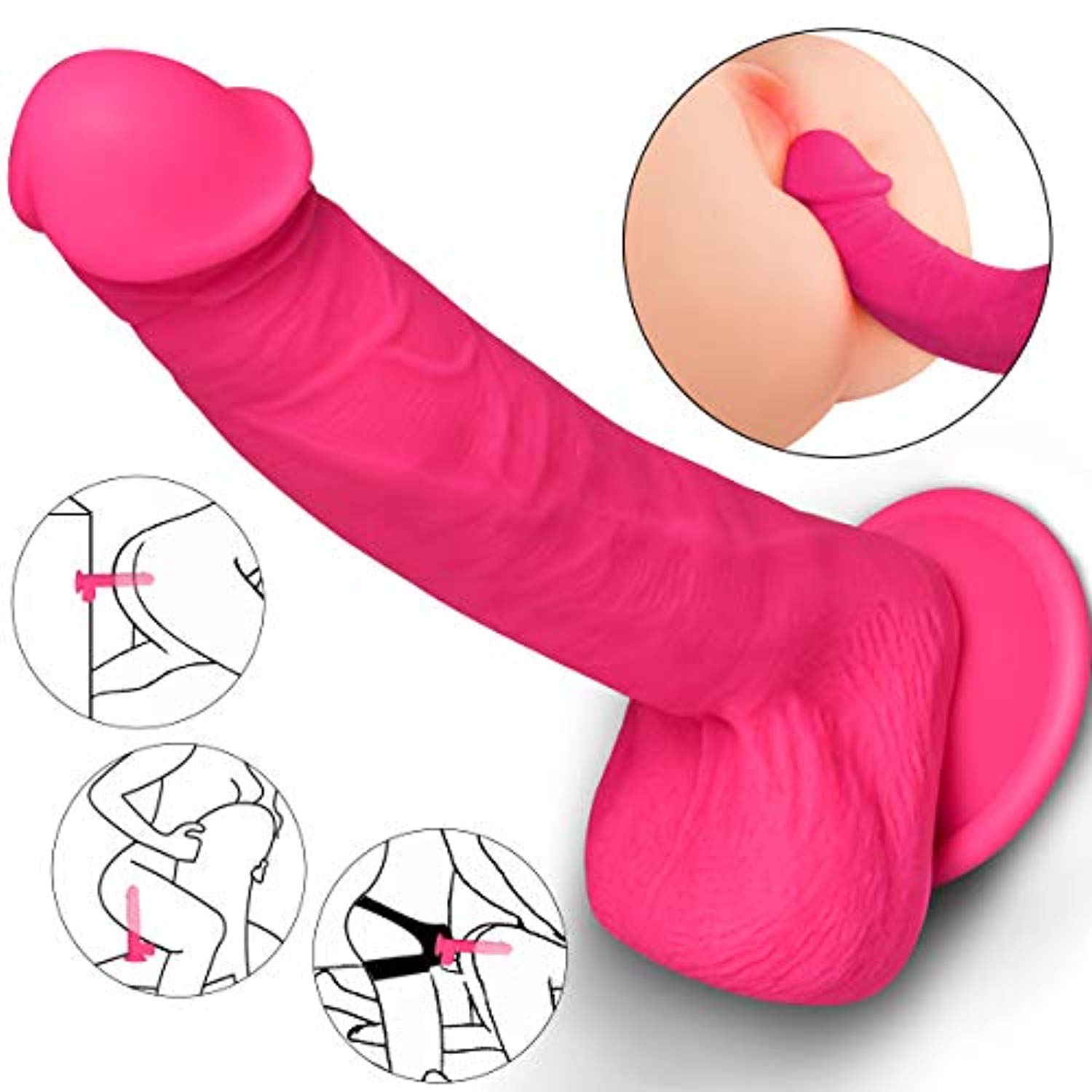 Realistic Dual Density Liquid Dildo - Adult Toys