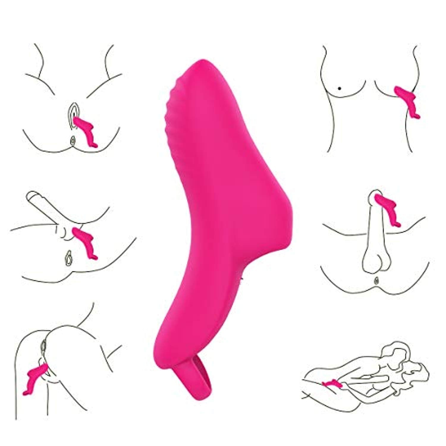 G Spot Finger Vibrator Clit Massager - Adult Toys