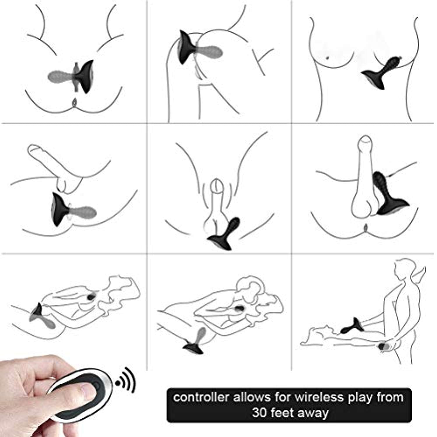 Smooth Vibrating Butt Plug Adult Toys Vibrator - Adult Toys