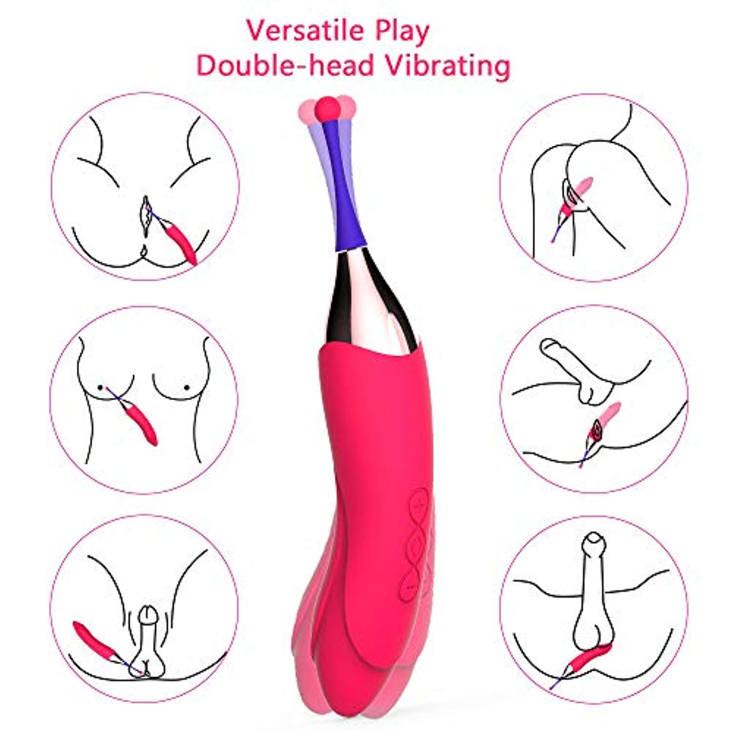 Double-head Clitoris Massager - Adult Toys