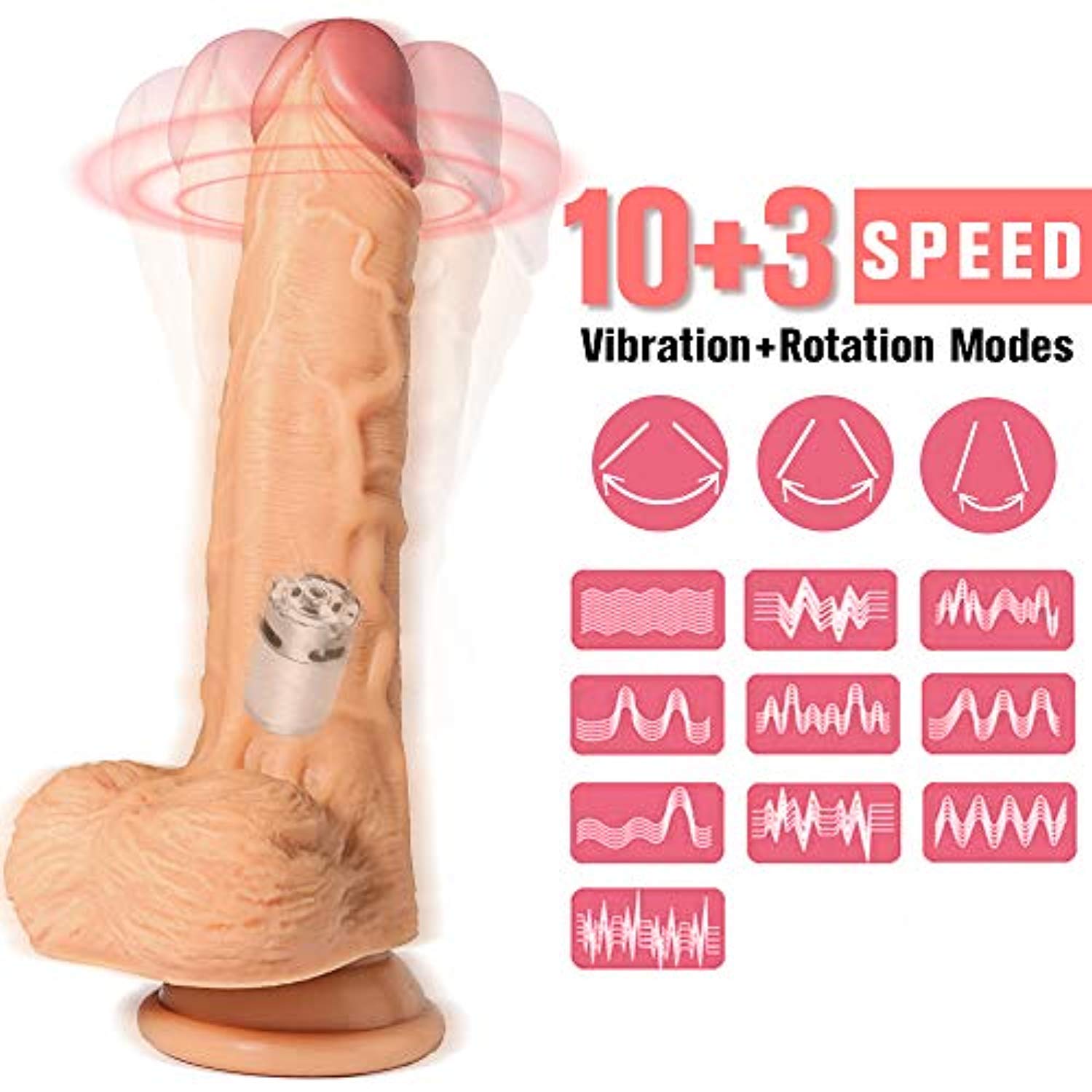 Realistic Vibrating Dildo - Adult Toys