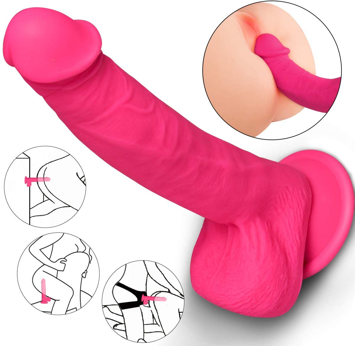 Realistic Dual Density Liquid Dildo - Adult Toys