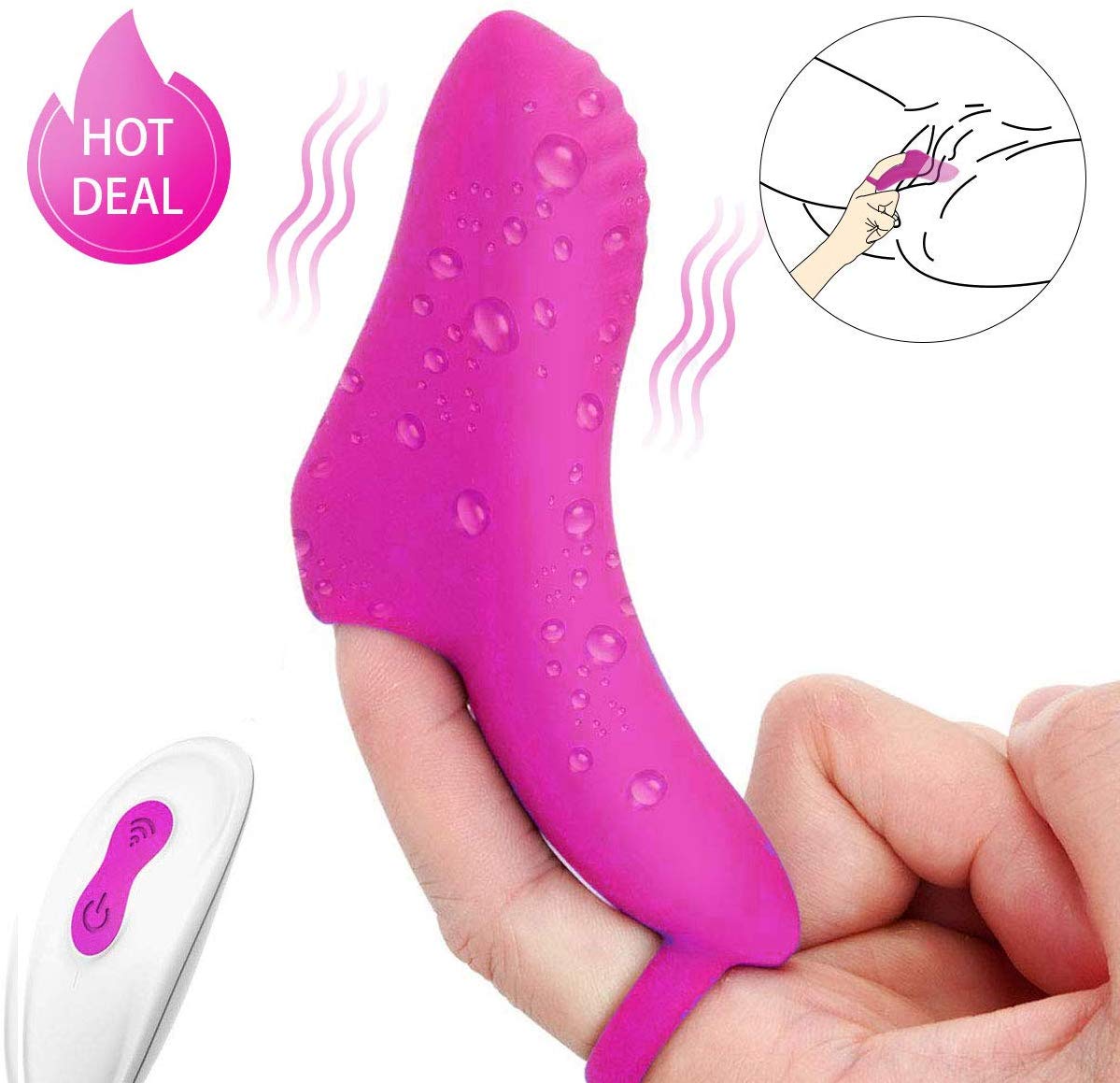 G Spot Finger Vibrator Clit Massager - Adult Toys