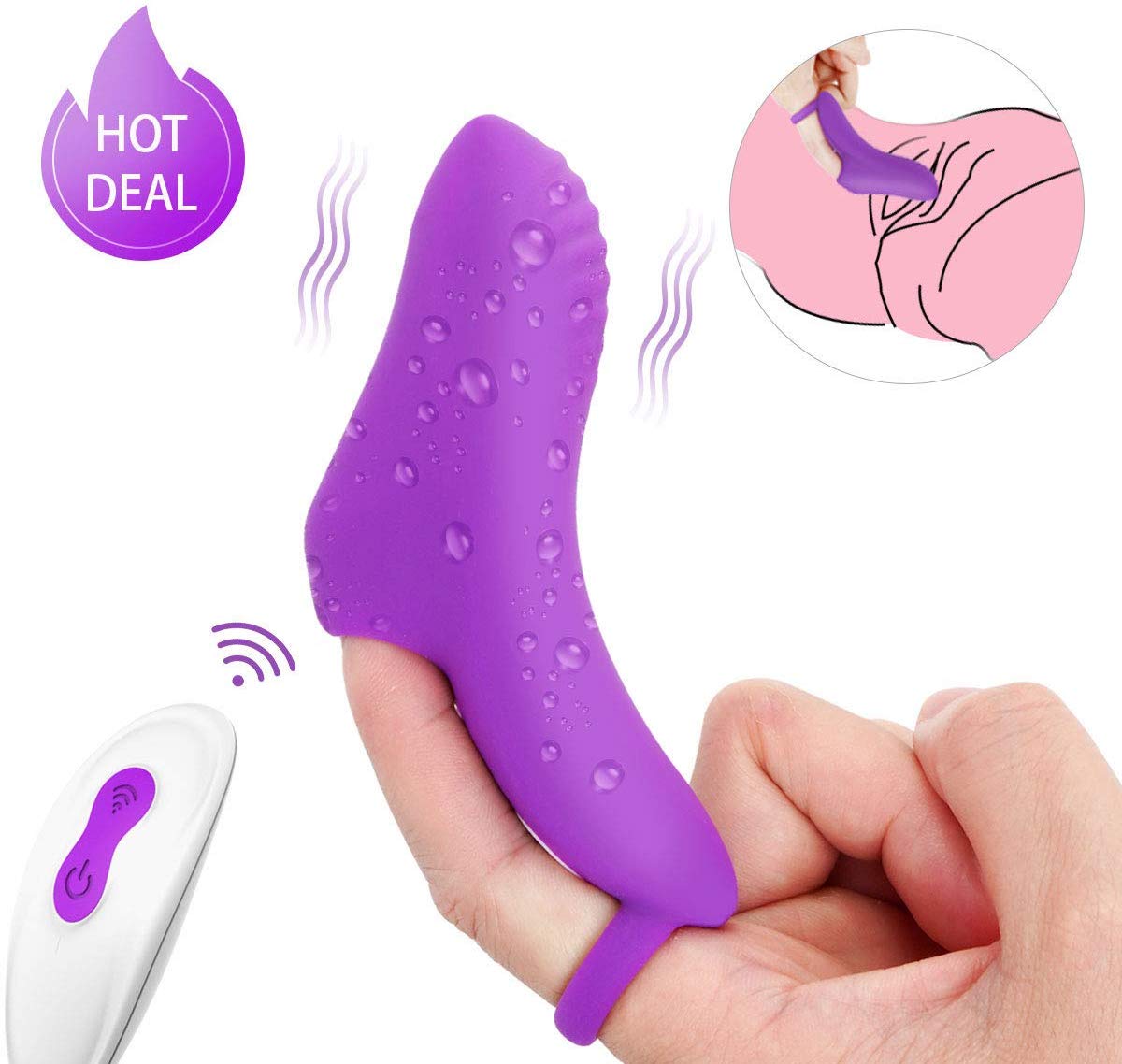 G Spot Finger Vibrator Clit Massager - Adult Toys