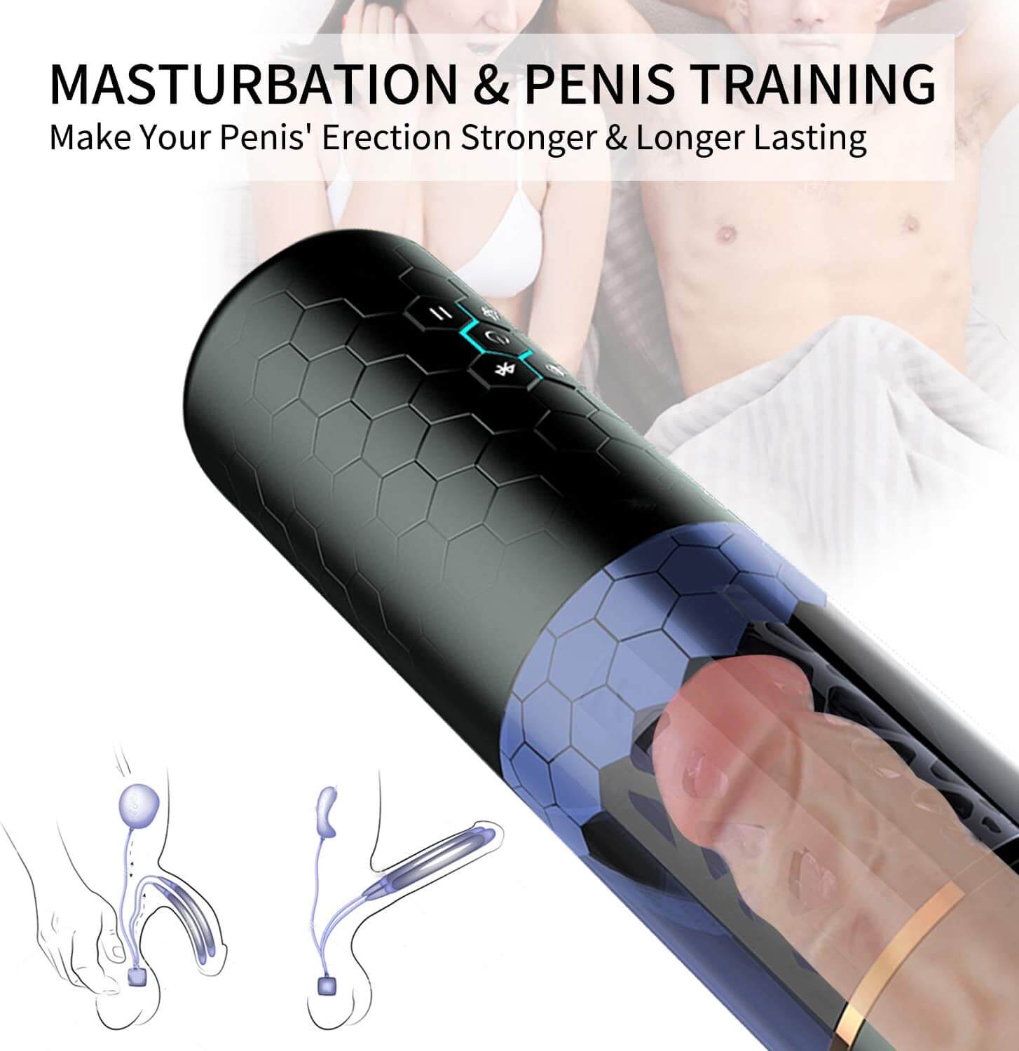 Spinning Male Masturbator 10 Thrusting Stroker Sex Toy Best Sex Toys