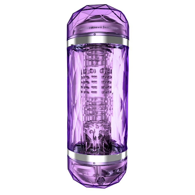 Double Heads 4D Silicone Deep Throat Male Masturbator Vagina Mouth - Adult Toys