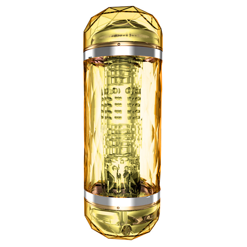 Double Heads 4D Silicone Deep Throat Male Masturbator Vagina Mouth - Adult Toys