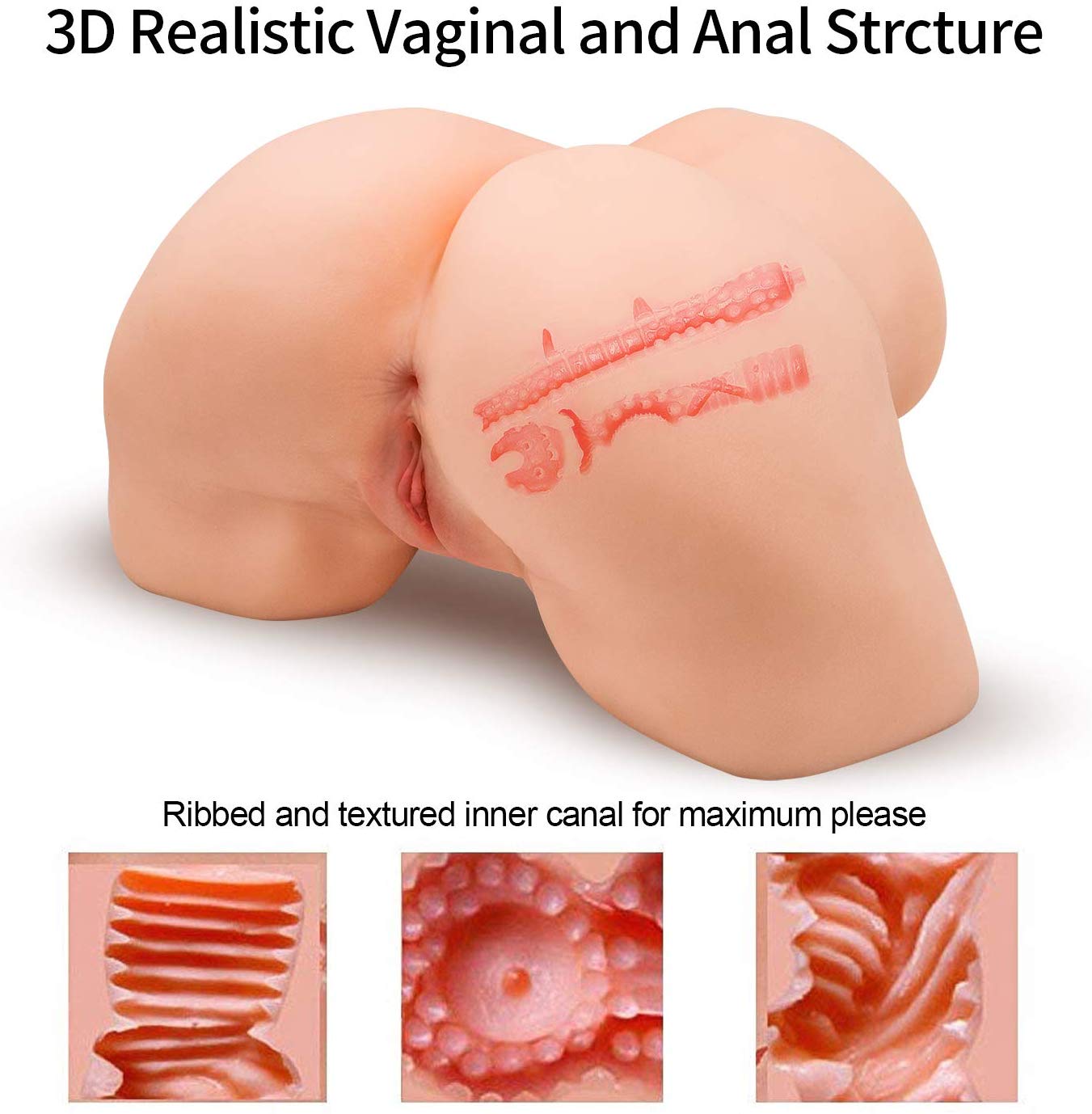 Sex Doll Pocket Pussy 3D Realistic Buff Anal - Adult Toys