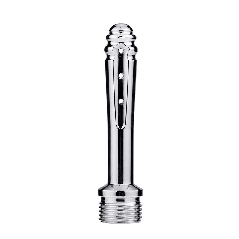 Stainless Steel Colonic Douche Nozzle ANAL Enema Shower Cleaning