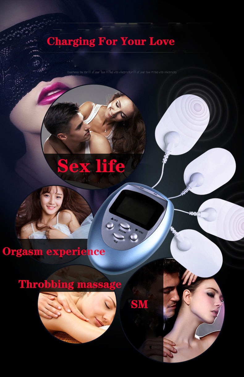 Pulse Electric Shock Patch Breast Clitoris Stimulation Massager - Adult Toys