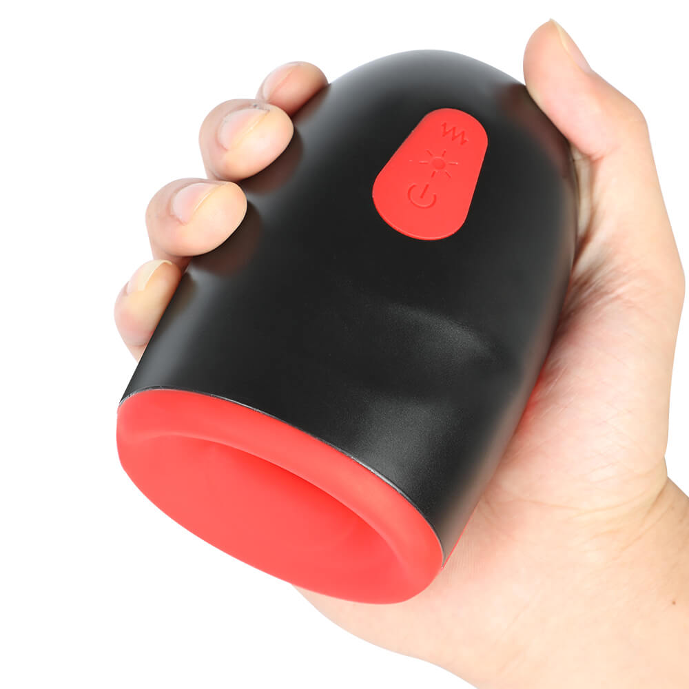 Vibrating Heating Oral Sex Toy Male Stroker For Men weadultshop