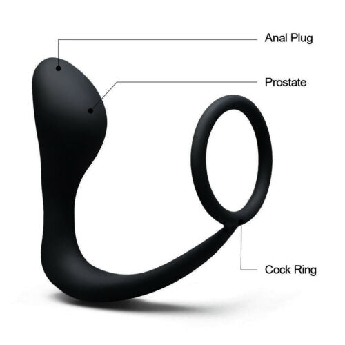 Silicone Anus Expander G-spot Massaging Butt Plug For Gay - Adult Toys