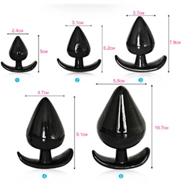 Unisex Silicone Butt Plug Anal Trainer For SM Play Weadultshop