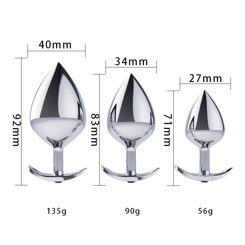 Stainless Steel Anal Prostate Masssager Butt Plug - Adult Toys