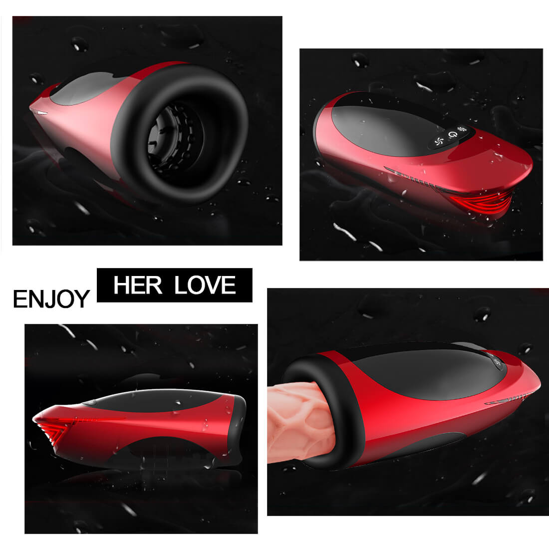 High Speed Rotation Intelligent Voice Masturbator 4D Oral Sucker Toy - Adult Toys