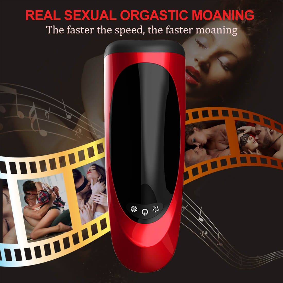 High Speed Rotation Intelligent Voice Masturbator 4D Oral Sucker Toy - Adult Toys