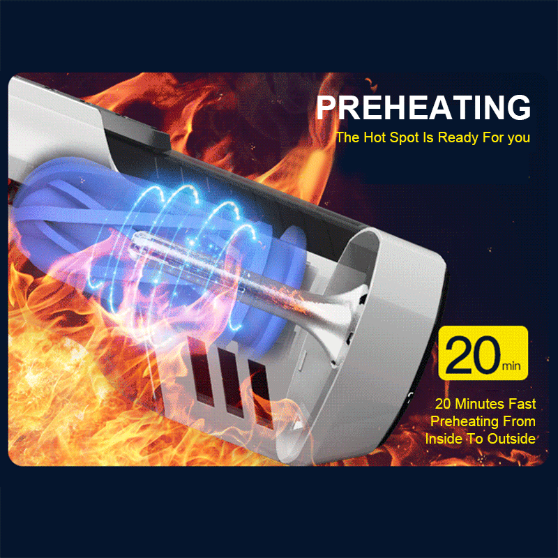 Leten Automatic Telescopic Heating Voice Perfume Male Masturbation Cup - Adult Toys