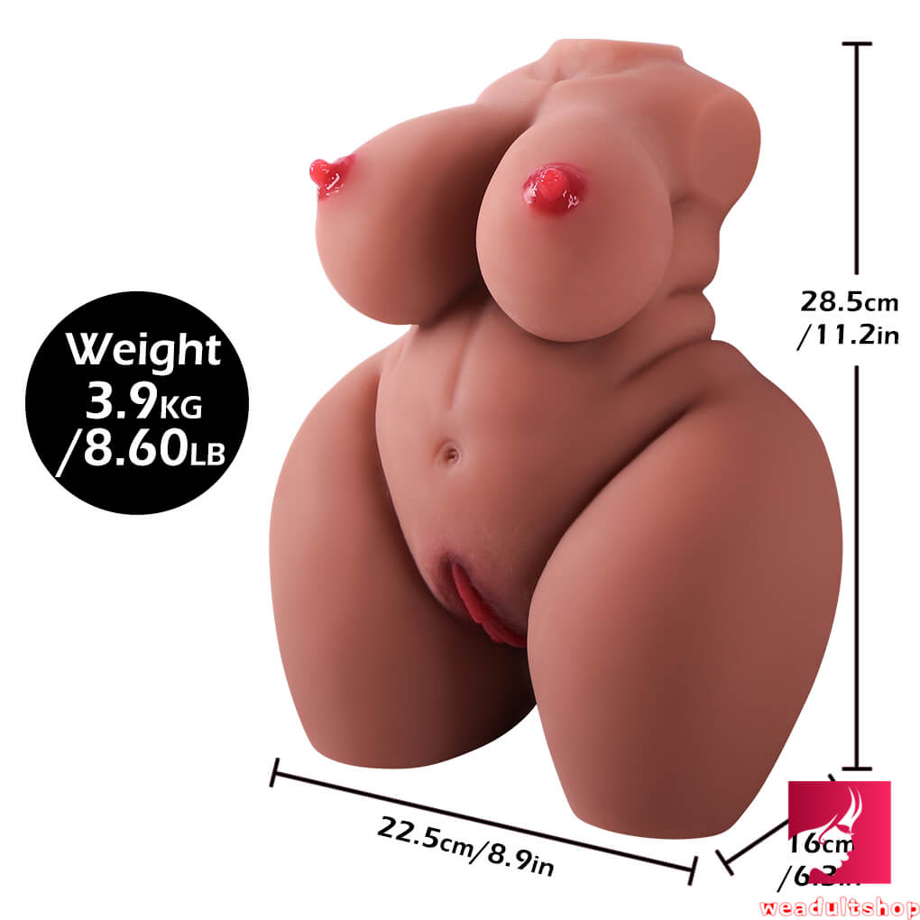 8.6lb Ebony BBW Sex Doll Torso For Men Sex For Big Booty Sex