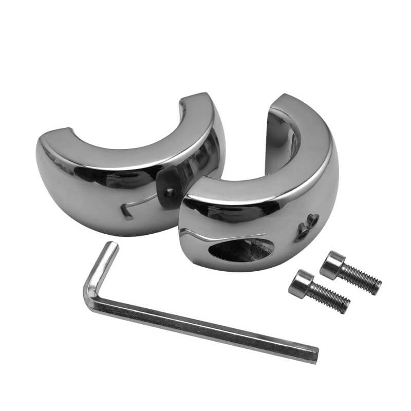 Stainless Steel Testicle Ball Stretcher Scrotum Locking Pendant Weight