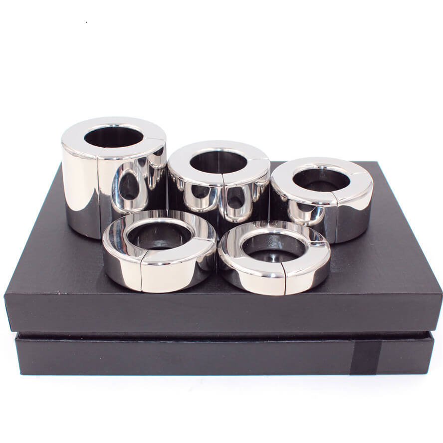 Magnetic Stainless Steel Scrotum Ball Stretcher Testis Weight Cock Ring